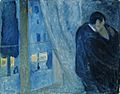 Edvard Munch - Kiss by the window (1892)