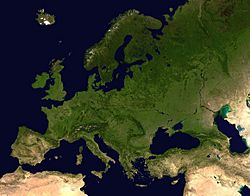 Archivo:Europe satellite orthographic