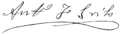 Firma de Antonio Fernández Grilo