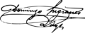 Firma de Domingo Sugrañes