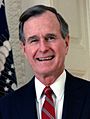 George H. W. Bush, President of the United States, 1989 official portrait (cropped 2)
