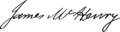 James McHenry Signature