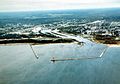 Manistique Michigan aerial view