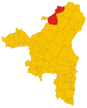 Map of comune of Bitti (province of Nuoro, region Sardinia, Italy) - 2016.svg