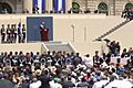 Nayib Bukele talks at his inauguration ceremony