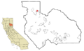 Plumas County California Incorporated and Unincorporated areas Lake Almanor Peninsula Highlighted