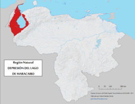 Ubicación de la región en Venezuela