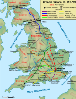 Archivo:Roman Roads in Britannia-es