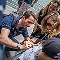 Sir Charles Benedict Ainslie with fans in 2014