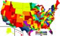 US Congressional Districts color