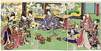 Archivo:Utagawa Kunisada II - Felicitations to Genji on the Occasion of the Shichigosan Celebration