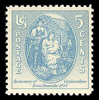 Archivo:Virginia dare stamp