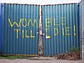 Womble Till I Die! Plough Lane gates