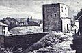 1877-02-22, La Ilustración Española y Americana, Monumentos arquitectónicos en Guadalajara (cropped) Torre del antiguo alcázar real y convento de San Bernardo