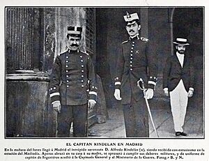 Archivo:1907-08-03, Blanco y Negro, El capitán Kindelán en Madrid