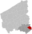 Anzegem West-Flanders Belgium Map