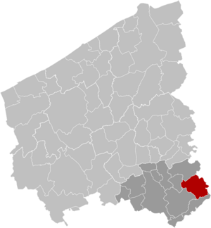 Archivo:Anzegem West-Flanders Belgium Map