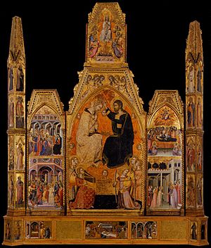 Archivo:Bartolo di Fredi - The Coronation of the Virgin - WGA01324