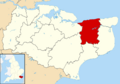 Canterbury UK locator map
