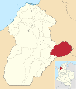 Ayapel ubicada en Córdoba (Colombia)