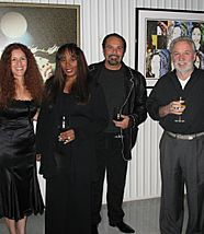Archivo:Donna Summer Bruce Sudano Giorgio Moroder Beverly Hills
