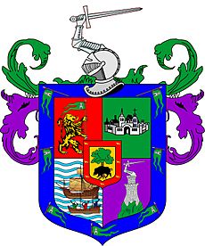 Archivo:Escudo de Juan Porcel de Padilla Vecino de Puerto Viejo, Alcalde Ordinario de Santiago de la Culata, Fundador de Nueva Jerez de la Frontera 2.XII.1568