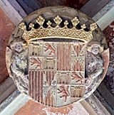 Archivo:Escut dels Reis Catòlics a Sant Jeroni de la Murtra