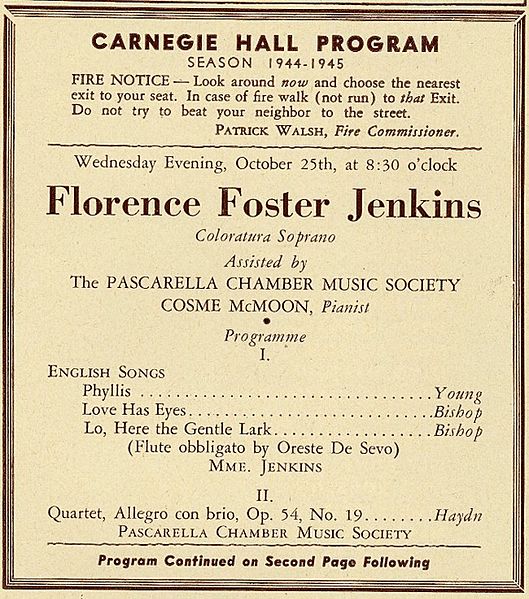 Florence Foster Jenkins program