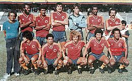 Archivo:Formacion de la Selección Colombia antes del Partido contra Paraguay en la Repesca a Mundial de México 1986