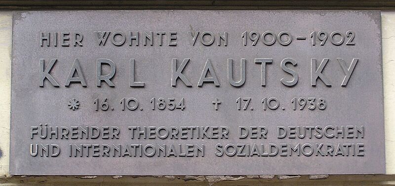 Gedenktafel Karl Kautsky