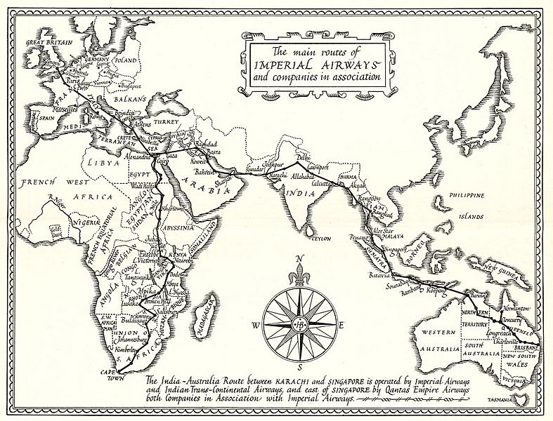 Imperial routes April 1935