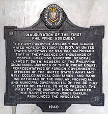 Inauguration of the First Philippine Assembly
