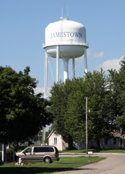 Jamestown, Indiana water tower.png