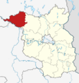 Locator map PR in Brandenburg