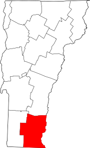 Map of Vermont highlighting Windham County.svg