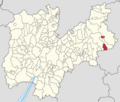 Map of comune of Imer (province of Trento, region Trentino-South Tyrol, Italy) 2023