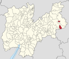 Map of comune of Imer (province of Trento, region Trentino-South Tyrol, Italy) 2023.svg