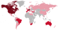 Map of the Austrian Diaspora in the World