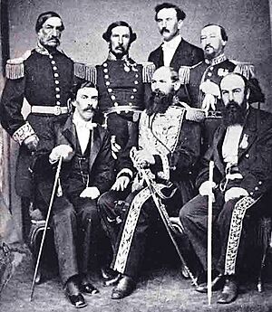 Archivo:Mariano Melgarejo Valencia and Aniceto Vergara Albano in 1866