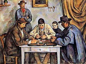 Los jugadores de cartas, Paul Cézanne, 1890.