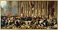 Philippoteaux - Lamartine in front of the Town Hall of Paris rejects the red flag