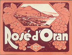 Rosé d'Oran 12° 1925