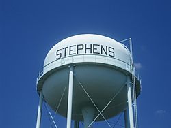 Stephens, AR, water tower IMG 2210.JPG