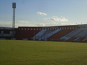 Archivo:Tribuna Jorge Ginarte, en el estadio Eduardo Gallardón de Los Andes.
