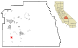 Tulare County California Incorporated and Unincorporated areas Pixley Highlighted.svg