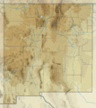 USA New Mexico relief location map
