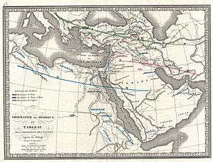 Archivo:1839 Monin Map of the Hebrew Peoples Dispersal After the Flood - Geographicus - PeoplesDispersal-monin-1839