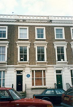 Archivo:23 Fitzroy Road, London - Sylvia Plath - W.B. Yeats