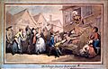 A angry mob of villagers protesting outside the house of a d Wellcome L0016956