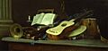 Anne Vallayer-Coster - Still Life with musical instruments